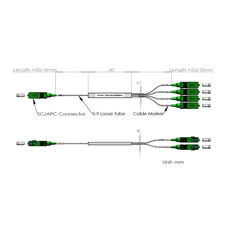 1*6 PLC -splitter