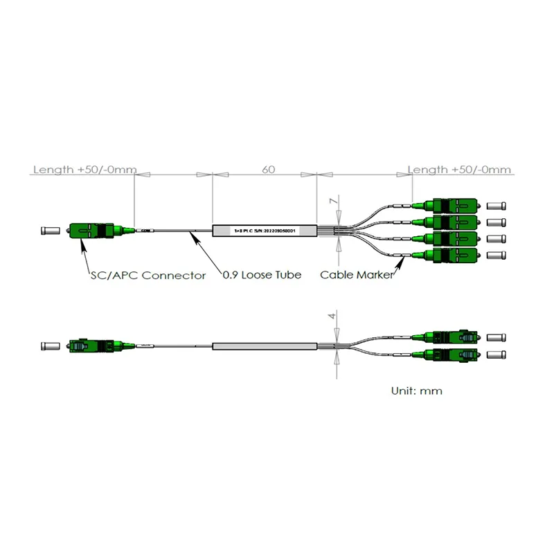 1*8 PLC -splitter