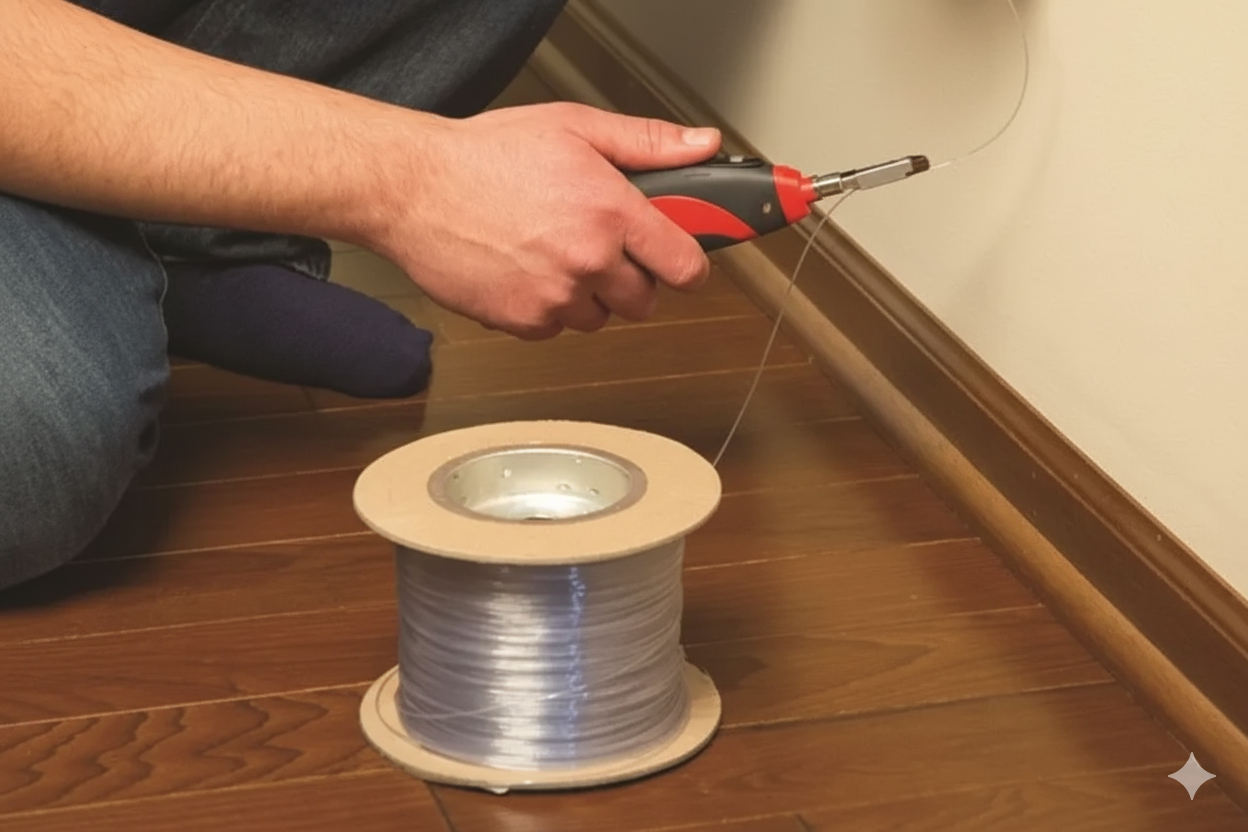 Hur man installerar Ftth invisible fiberoptisk kabel?